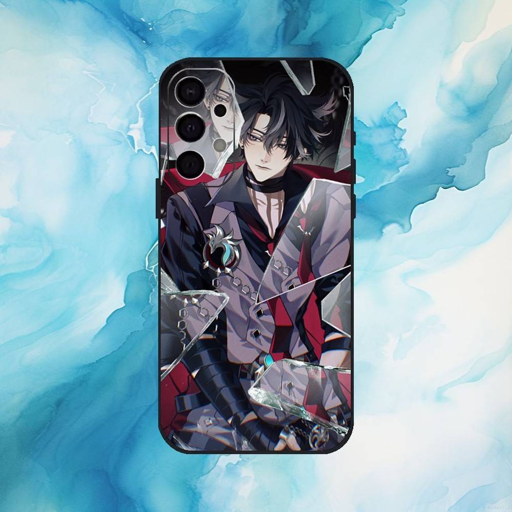 G-Genshin Impact Wriothesley Phone Case For Samsung S25,S24,S21,S22,S23,S30,Ultra,S20,Plus,Fe,Lite,Note,10,9,5G Black Cover
