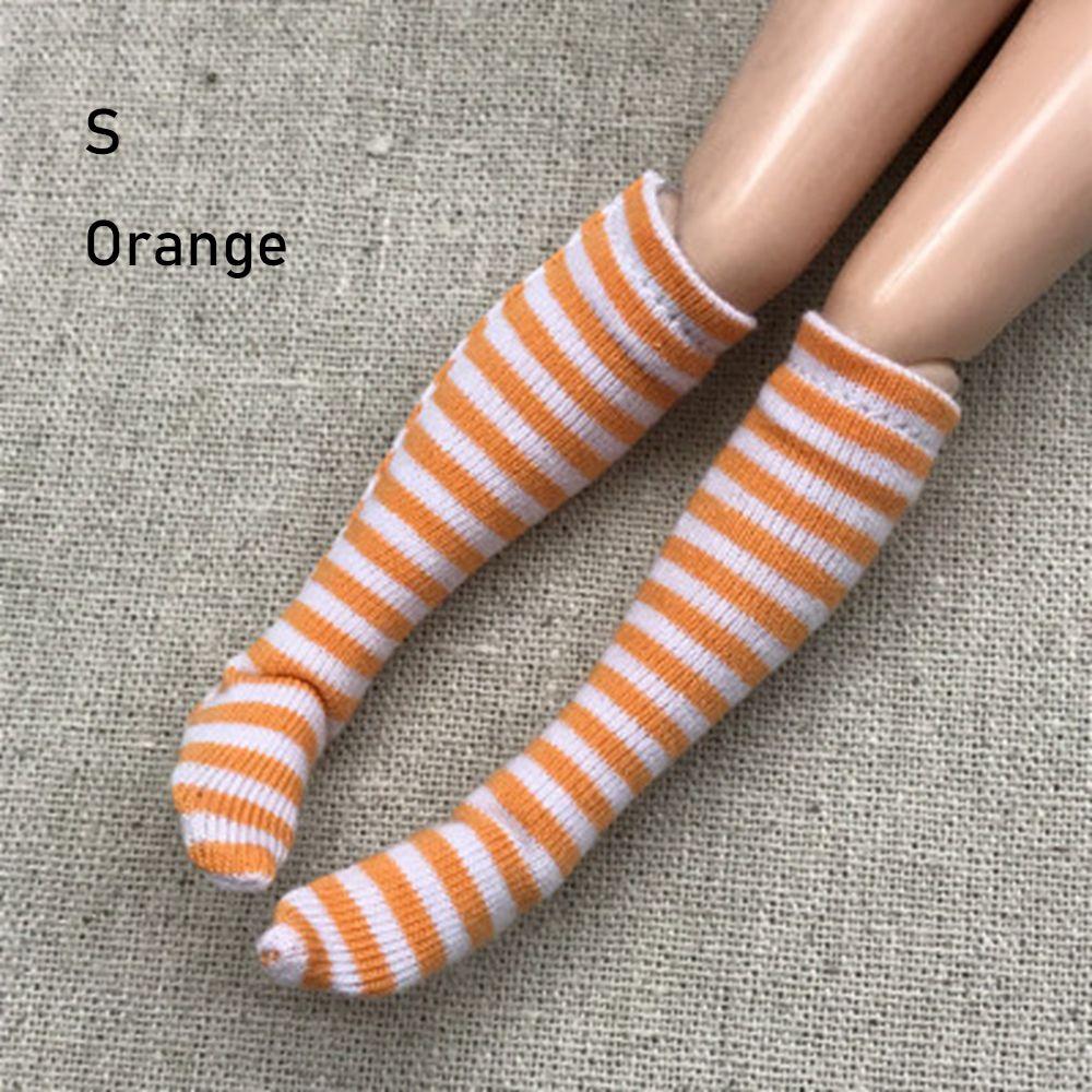 1 Pair Fashion Children  Girl DIY 's Clothes Accessories 1/6  Stockings Christmas Gift Stripe Socks