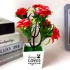 Rose Plant Potted Room Decoration Ornaments For Gift And Decoration Home