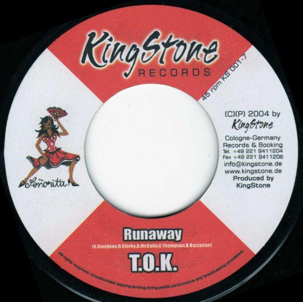 7inch Record T.O.K. - Runaway KS0017 Kingstone Recor 2004 Germany Reggae, Ska & Dub Used
