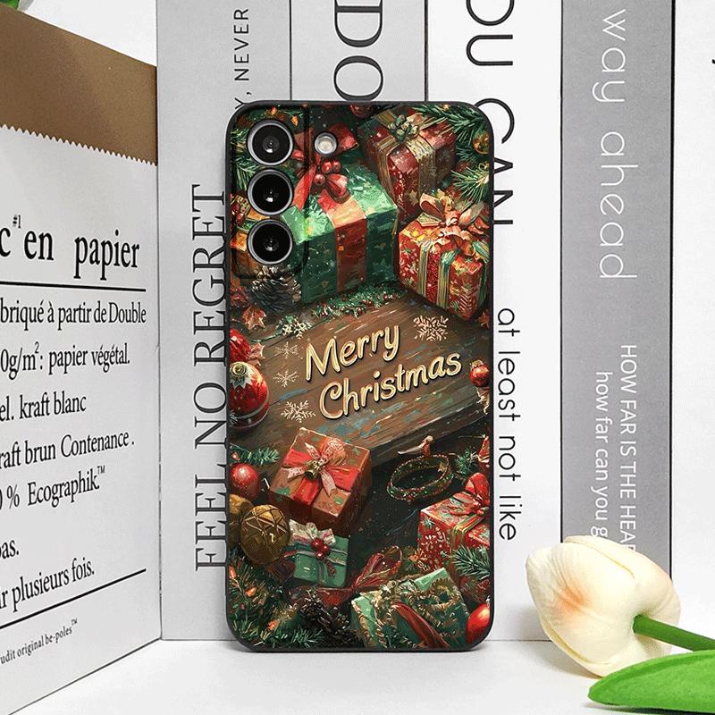 Artistic Merry Christmas Tree Gifts Pattern Phone Case for OPPO Reno 13 12 F 11 10 Pro Plus A58 A79 Find X5 X3 Lite X8 X7 Covers