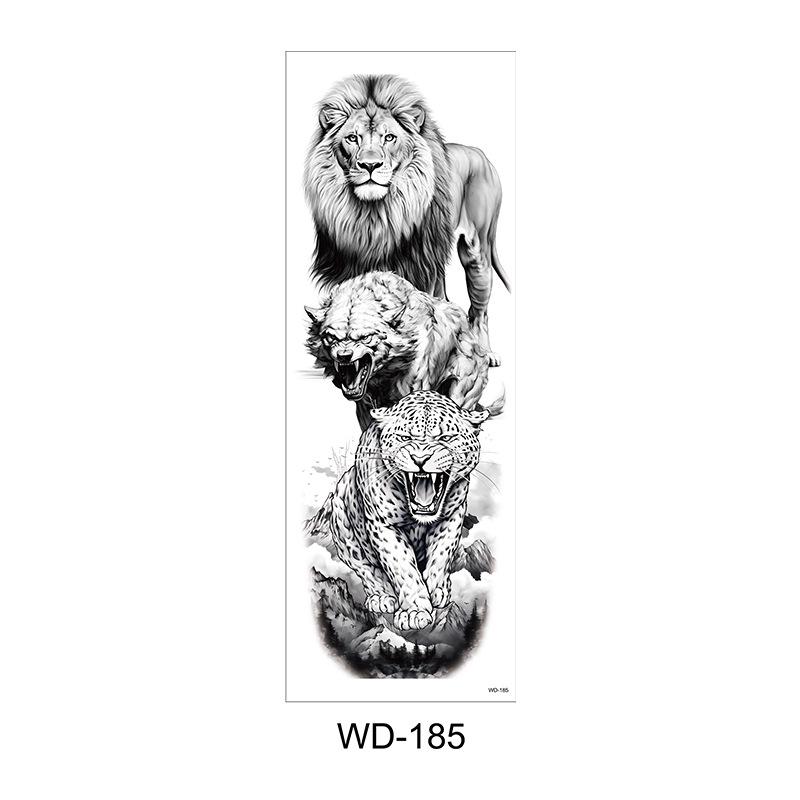 Long Flower Full Arm Waterproof Temporary Tattoo Stickers
