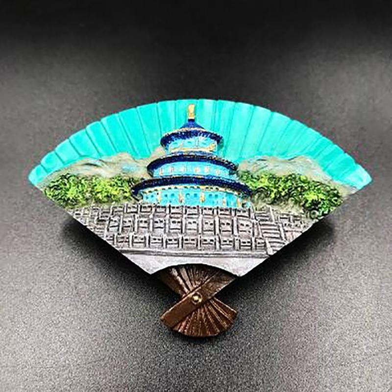 Beijing Fridge Magnets Tourism Souvenir The Great Wall Building Magnetic Magnets for The Refrigerator China Scenery Resin Gifts
