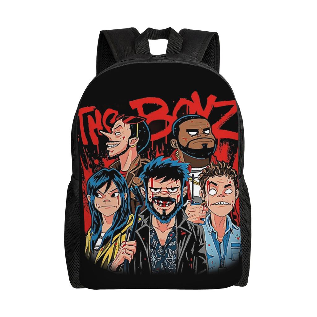 Punk Rock Music Gorillazs Backpack for Men Women Teenage High School Business Daypack Laptop Canvas Bags Gift
