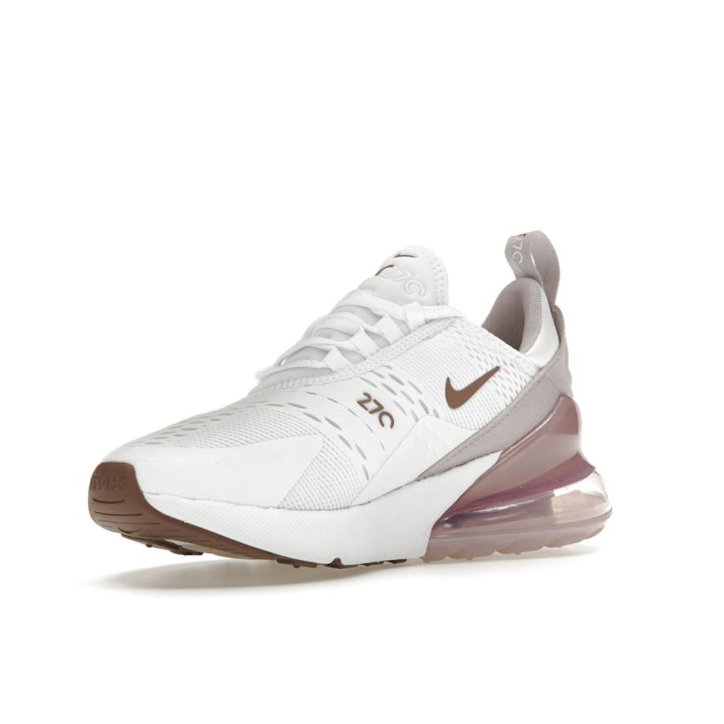 Nike  Air Max 270 White Platinum Violet Women Sneakers Smokey-Mauve Black AH6789-120