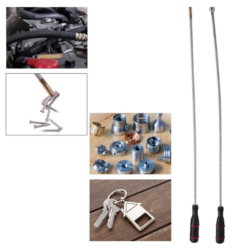 Bendable Flexible Magnetic Pickup Tool,23.6'' Grabbers Tool, Accurate Pick Up In Narrow Space for Engine Home Sink