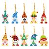 5/10pcs Diamond Painting Christmas Santa Claus Pendant Decoration Atmosphere Decor for Children Christmas Gift Natal Navided