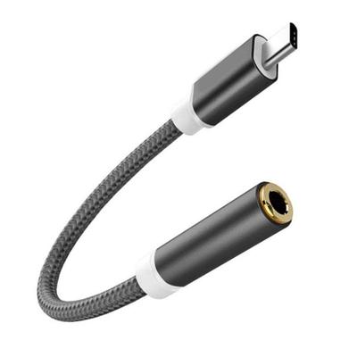 Type C naar 3,5 mm jack oortelefoon audio-adapter Aux-kabel USB C mannelijk naar 3,5 vrouwelijk audio Aux-converter