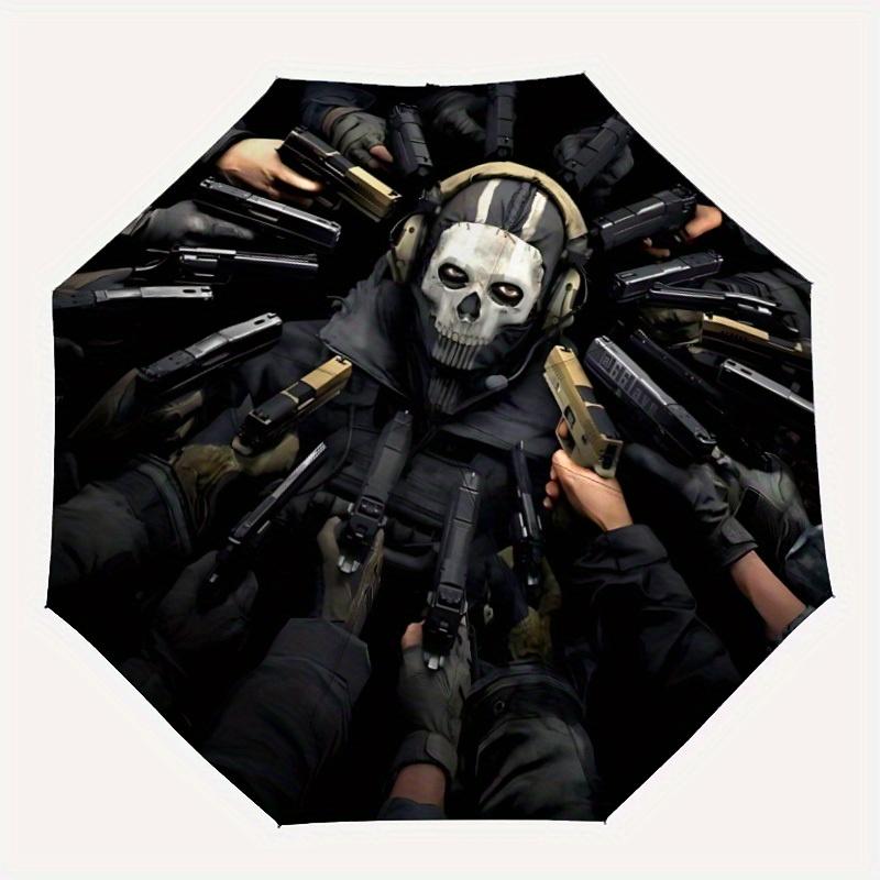 

1pc Call Of Duty Automatic Opening/closing Umbrella, Foldable Sunshade, Perfect Gift for Friends, Durable Plastic Handle yy250808099