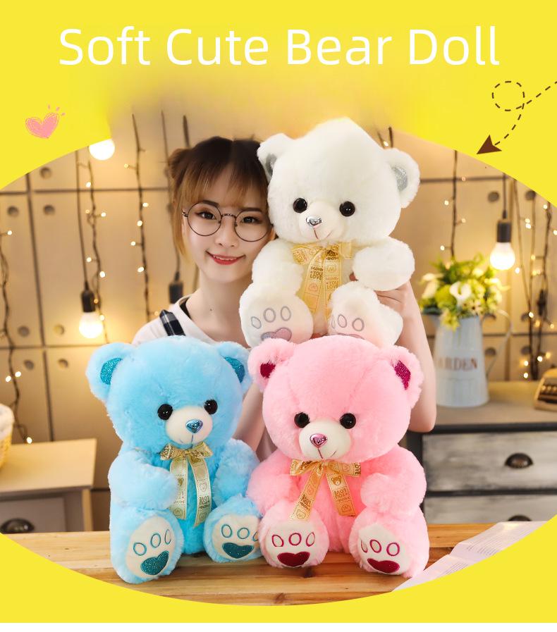 Urocza Pluszowa Lalka Misia - Dziewczęca Lalka do Przytulania na Urodziny Dziecka