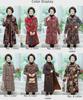 Warm Floral Crystal Velvet Coat for Middle-aged and Elderly Women