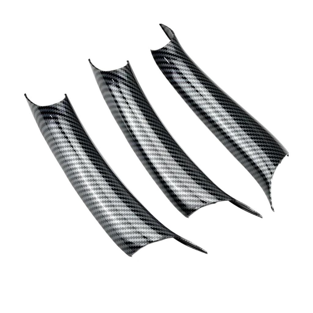 HUFHDN Interior Door Handle Covers for BMW X5 F15 X6 F16 Left and Right Inner Door Panel Handle Pull Carrier Trim 3 3-Piece 2014-2018, (Black, RHD,