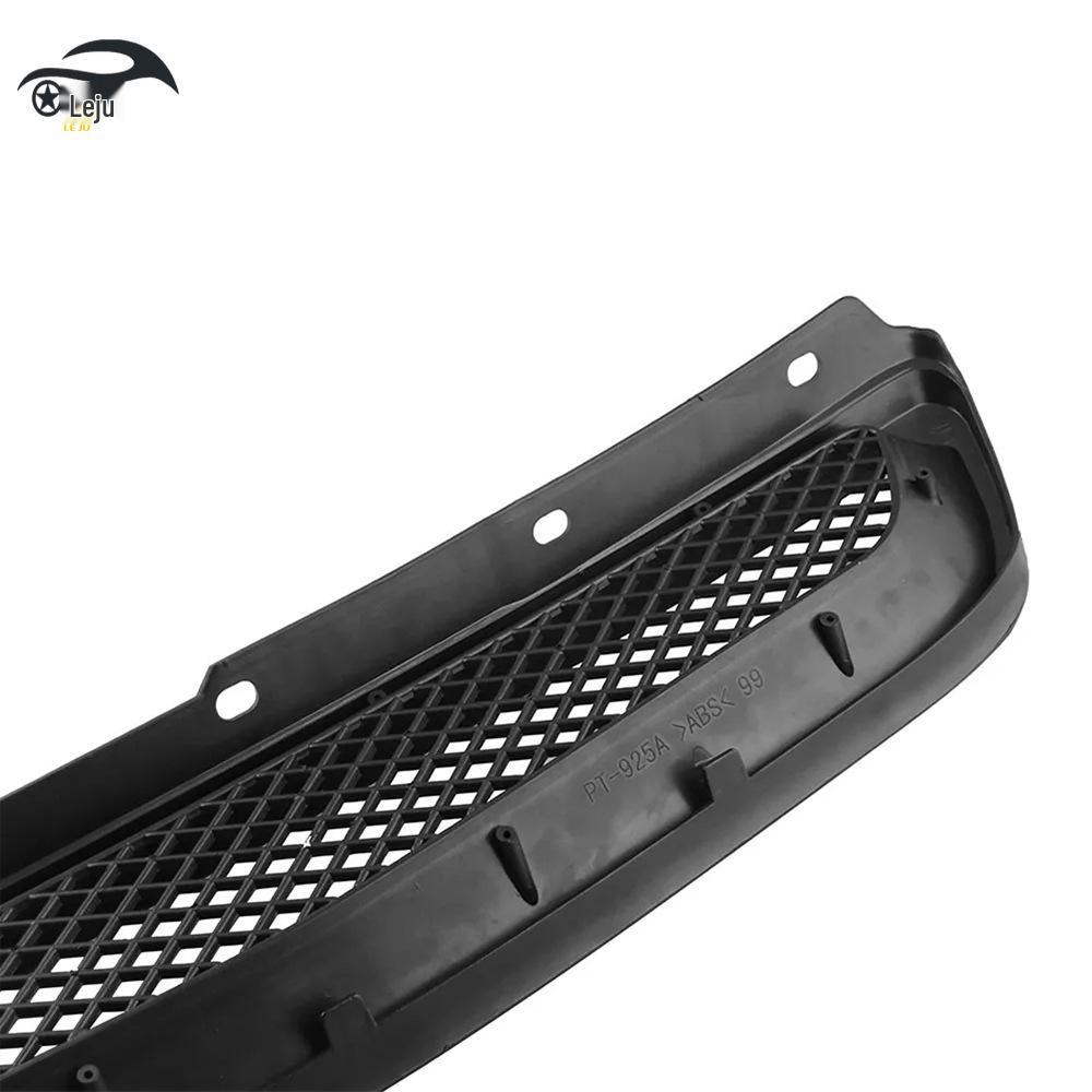 Bright Black Front Grille for 1996-1998 Honda Civic: Cross-Border Fitment & Modification