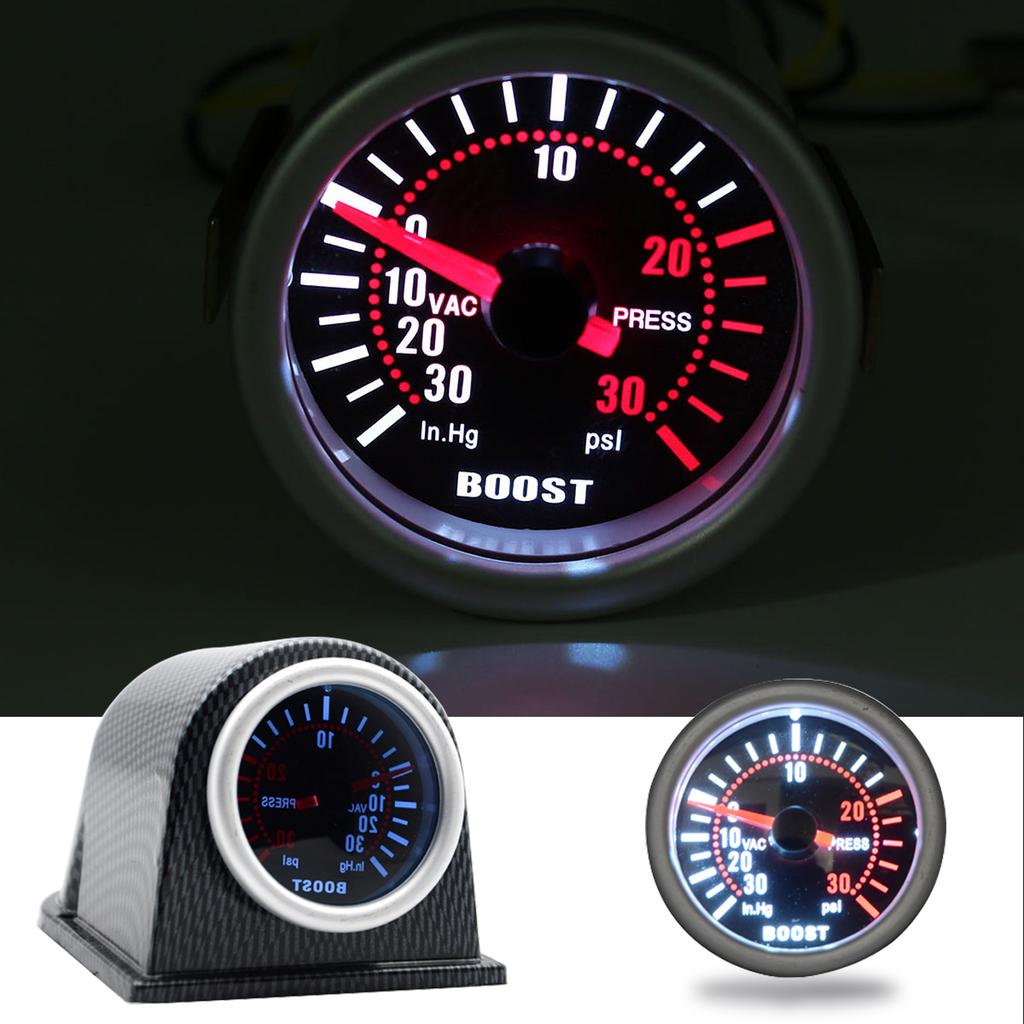 52Mm 30Psi bilinstrument trykkvakuumturbin turbo boosttrykkpeker