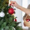 1ks Vianočné gule Vianočné ozdoby na stromček Ball Vianočné závesné stromčeky Dekorácia na oslavu 2024 Nový rok Darček Noel Navidad