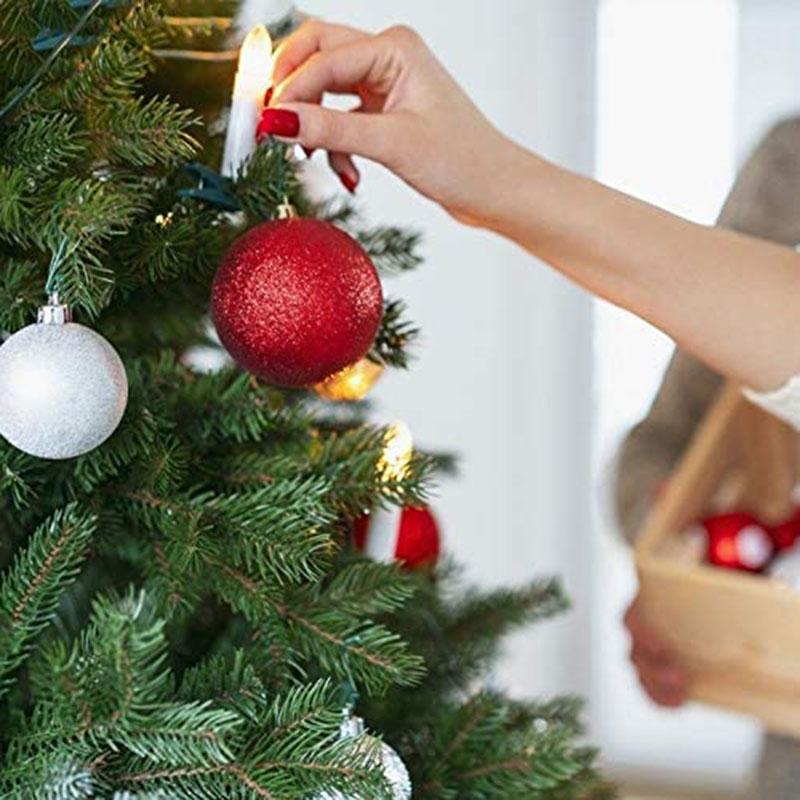 1ks Vianočné gule Vianočné ozdoby na stromček Ball Vianočné závesné stromčeky Dekorácia na oslavu 2024 Nový rok Darček Noel Navidad