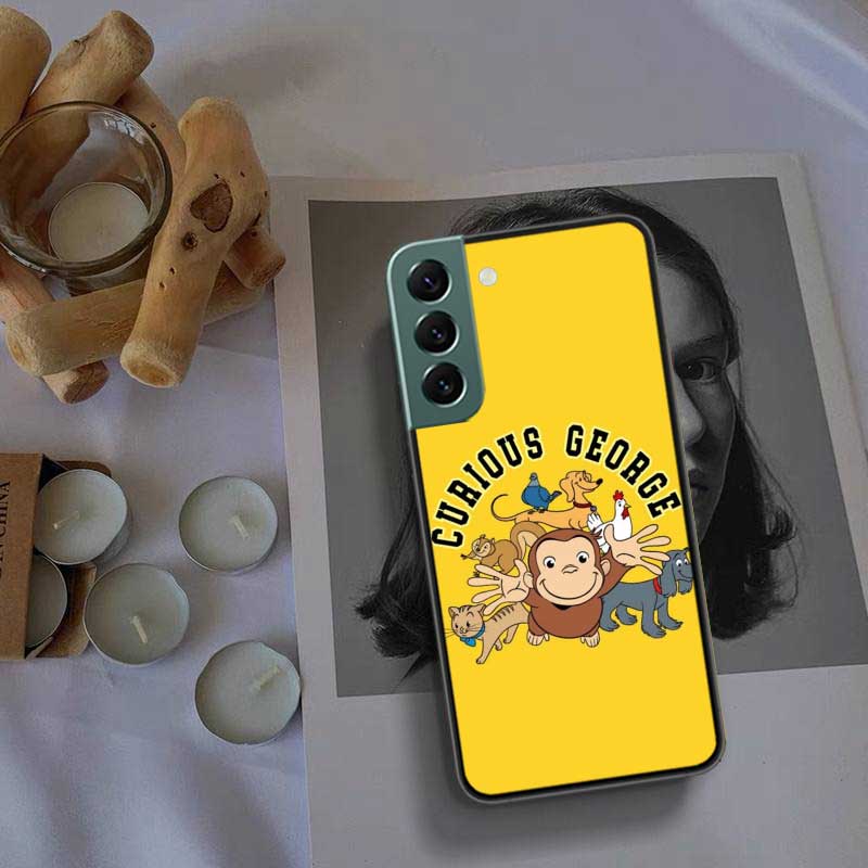 Curious G-Georgeser-m-Monkeis Phone Case For Samsung Galaxy S22 S25 Ultra S21 S10 Plus S26 Edge S20 S23 S24 FE Cover Silicon