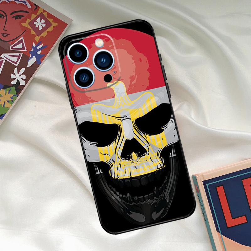 Egypt Flag Case For iPhone 16 15 14 13 12 11 Pro Max XR X XS Max Plus 12 13 Mini Back Cover