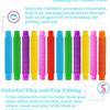 Colorful PopTelescopic Tube Stretching Corrugated Tube Children Adult Party Festival Stress Relief Toy
