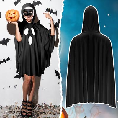 Halloween Party Damen Kapuzen Geist Umhang Digitaldruck Robe Umhang Kinder Kostüm