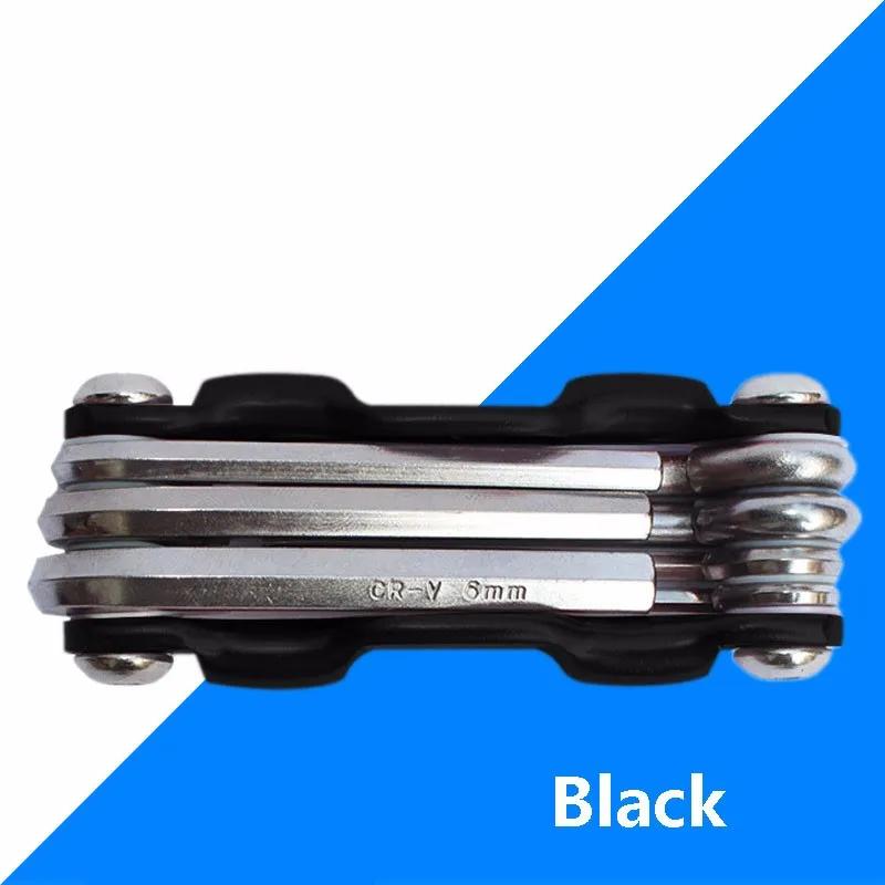 

Набор для ремонта велосипеда, шестигранный ключ, отвертки, легкий портативный набор инструментов для ремонта горного велосипеда 7 в 1 чёрный