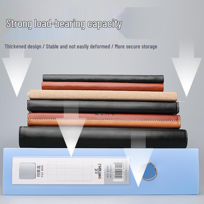 Thickened A4 Plastic Document Storage Box - File & Voucher Organizer