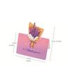 10pcs 3D Bouquet Creative Greeting Card Flower Shop Birthday Wishes Small Cards Teacher's Day Thank-you Card