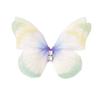 50pcs Gradient Color Organza Fabric Butterfly Appliques 3D Dreamy Simulation Mesh Butterfly Patch 5CM Double-layer