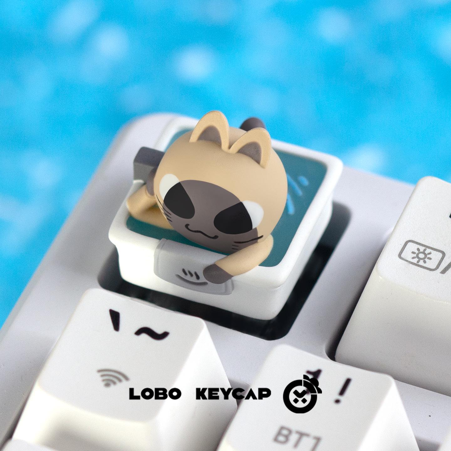 Siam Li Pu Translucent Resin Keycap: Cute, Creative, Custom ESC Key for Mechanical Keyboards