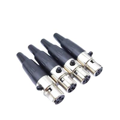 3/4/5/6Pin Mini XLR Female / Male Plug for MIC Soldering Straight for Cable Soldering Small XLR Female Male Socket