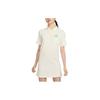 New Nike Sportswear Short Sleeved Dress Women's Sail White HJ3949-133