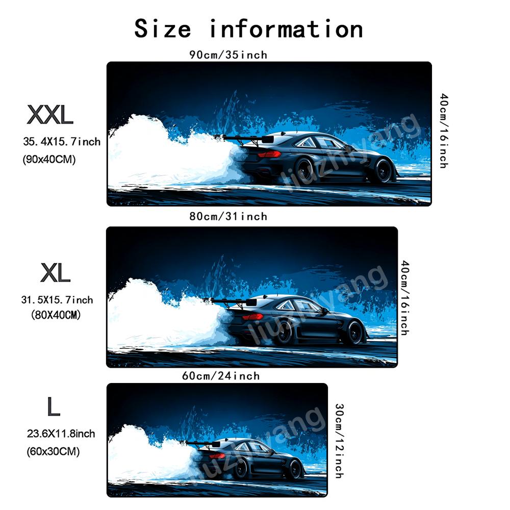 New Arrivals Sports Car Mouse Pad XXL Gaming Accessories Office Gamer Keyboard Desk Mat Non-Slip Laptop Large Anime Mousepad