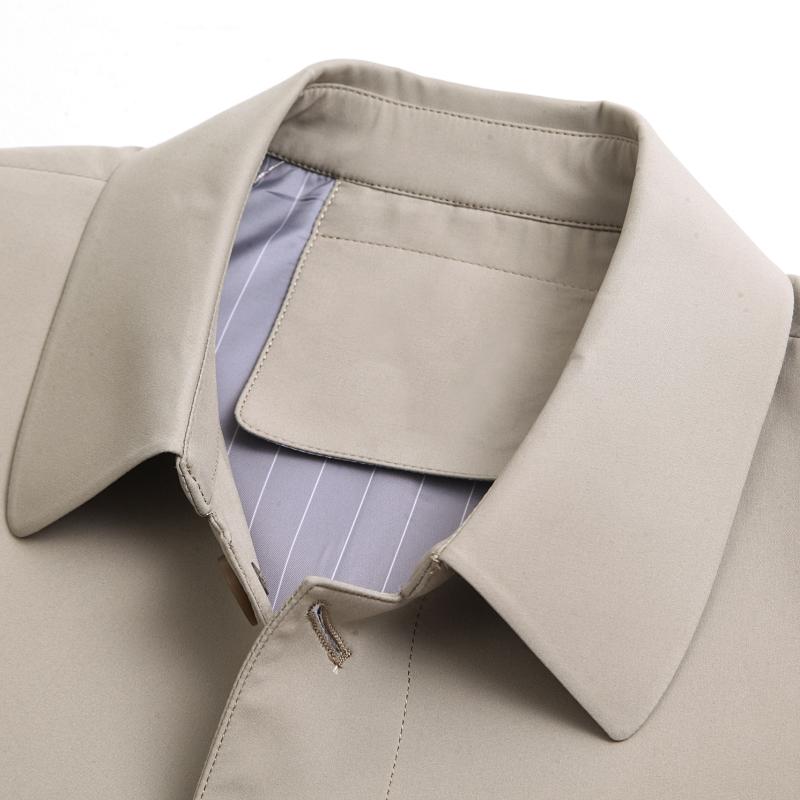 Men Jacket Spring Business Jackets Man Autumn Casual Coat Windbreaker Male Trench Coat Solid Turn-down Collar