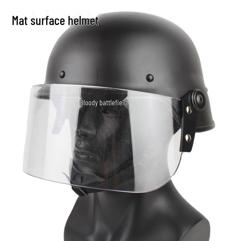 

M88 Steel Riot Helmet with Transparent Visor - Security & Training Protection, 1.35 kg One size