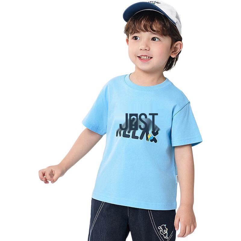 Balabala Boys' Cartoon Short Sleeve T-Shirt