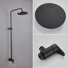 Lilang Black Three-Function Cold Shower Set