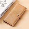 Vintage Long Wallet Men Women PU Leather Clutch Wallet Multi Card Holder Zipper Coin Pocket Business Wallet
