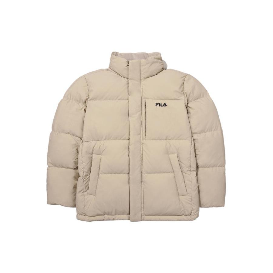 FILA Down Jackets Unisex Beige Stand Collar Moderate FS2DJE4101X-BEG 085