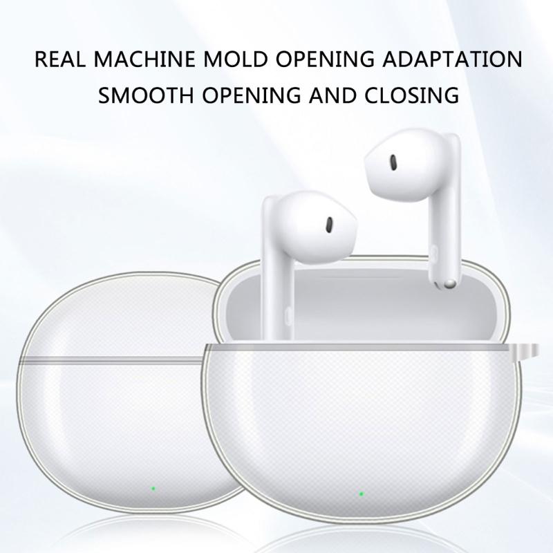 Clear Earbud Case Shock Absorbent  Protective Cover High Transparency Soft Earphone Protector Small for Small Earbud X7