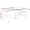 6 Piece Garden Lounge Set with Dark Grey Cushions Bamboo