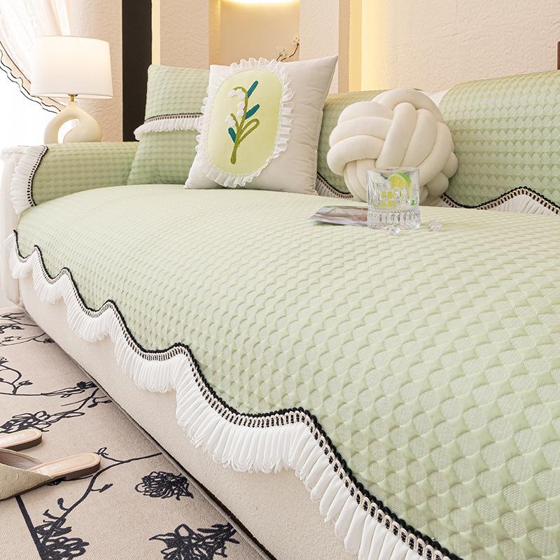 

Summer Cool Doudou Special-Shaped Ice Silk Sofa Cushion New Non-Slip Mat Seat Cushion Straight Row Cold Cover Cover 70*70cm