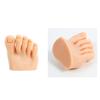 Practice Fake Foot Model with Holder Flexible Movable Soft Silicone Prosthetic Manicure Tool  for Nail Art Training