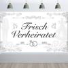 Banner Bannere Fundal Fotografie 2D Proaspăt Căsătoriți Just Married
