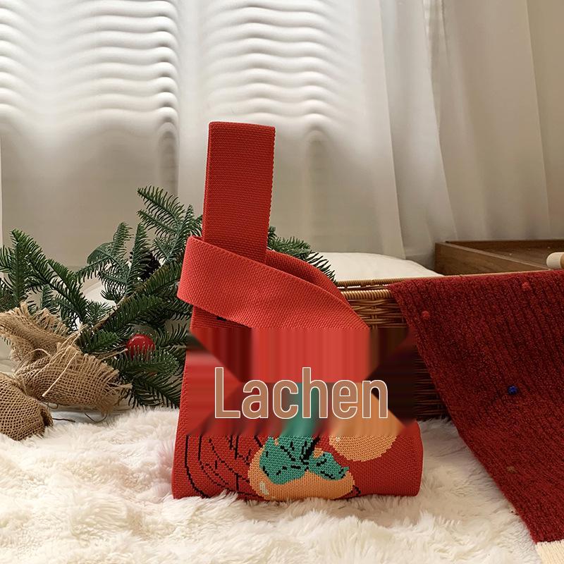 2025 Year of the Snake Knitted Festive Gift Bag: Creative and Practical for Weddings, Company Gifts, and Candy Souvenirs.