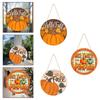Fall Hanging Sign for Family Multifunctional,Round Wood Ornament Decoration for Wall,Office Front Door Living Room Farmhouse