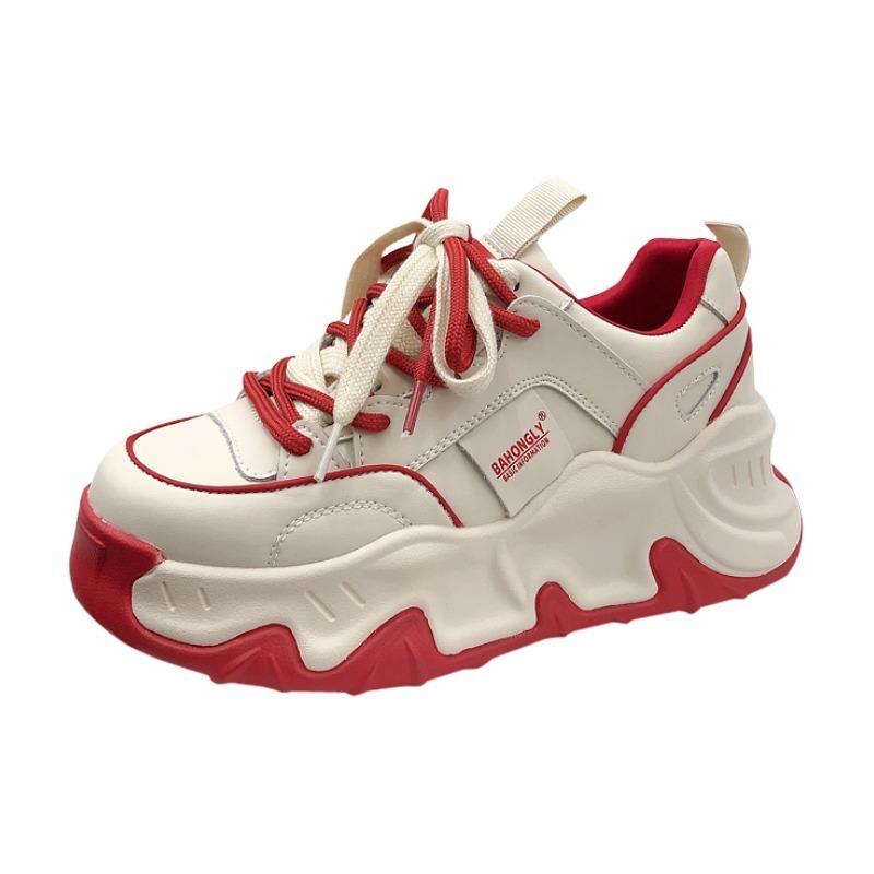 Fashion 2024 New Women's Casual Sports Shoes Comfortable Thick Bottom Outdoor Running Vulcanized Shoes Women's Casual Sports Shoes