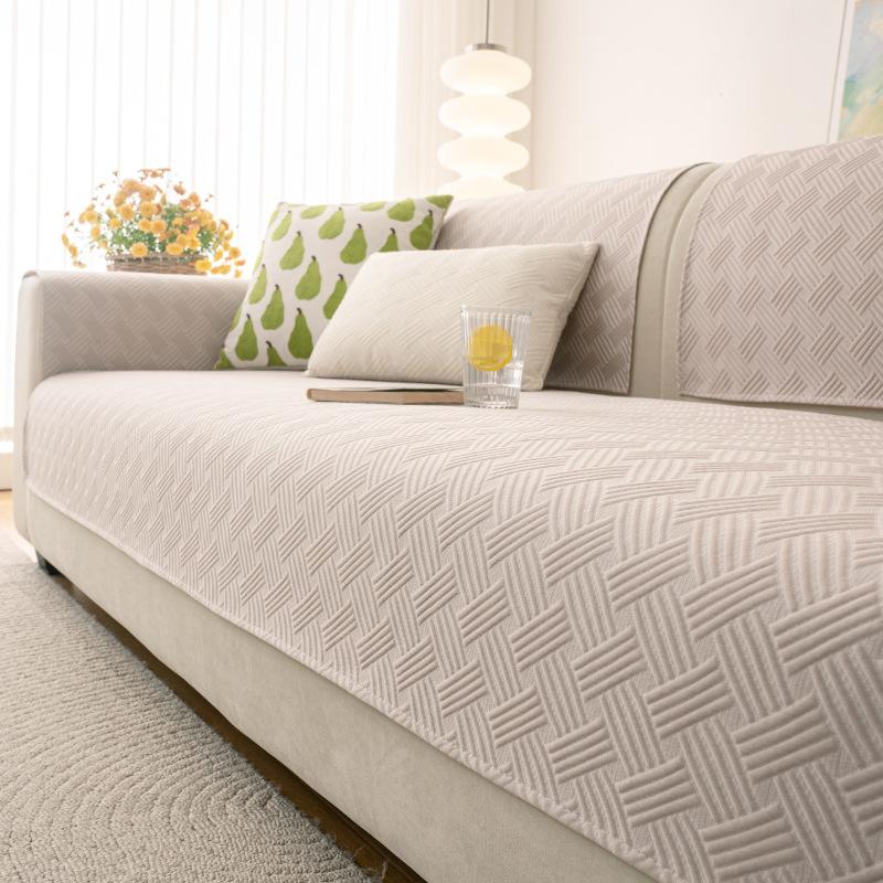 Summer Cool Cushion Sofa Cushion Mat Summer Cool Feeling Ice Silk Non-Slip Seat Cushion Sofa Cover All-Inclusive Universal Cover Cloth