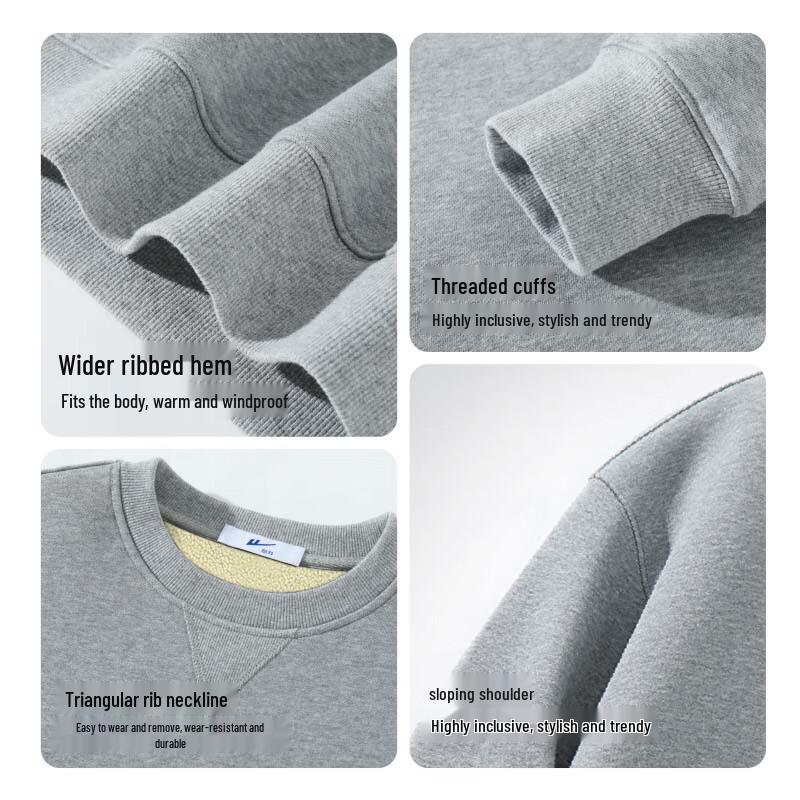 Warrior Thickened Fleece Pullover Sweatshirt