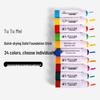 Tutingmei Quick-Drying Watercolor Sticks - 24 Vibrant Colors for Kids' Art Projects