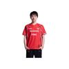 Li Ning Série E-Sports Equipe JDG Colorida Confortável Estampada Casual Ajustada Manga Curta Camiseta Tops Unissex Vermelho-Lava ATSU685-1